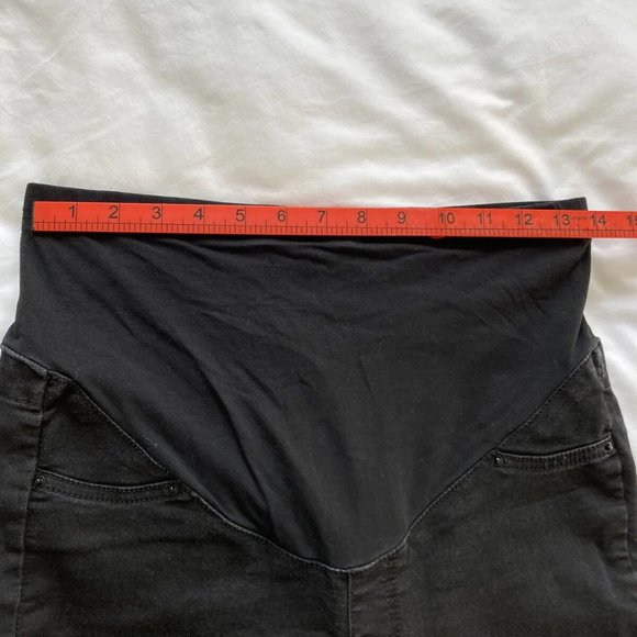 Jojo Maman Bebe Black Maternity Jeans Size 12 R Preloved Excellent Condition - Picture 4 of 6